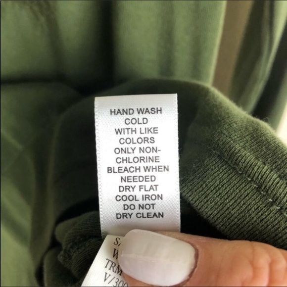 Banana Republic long sleeved Olive green ruffle bodice top Medium - Picture 6 of 6